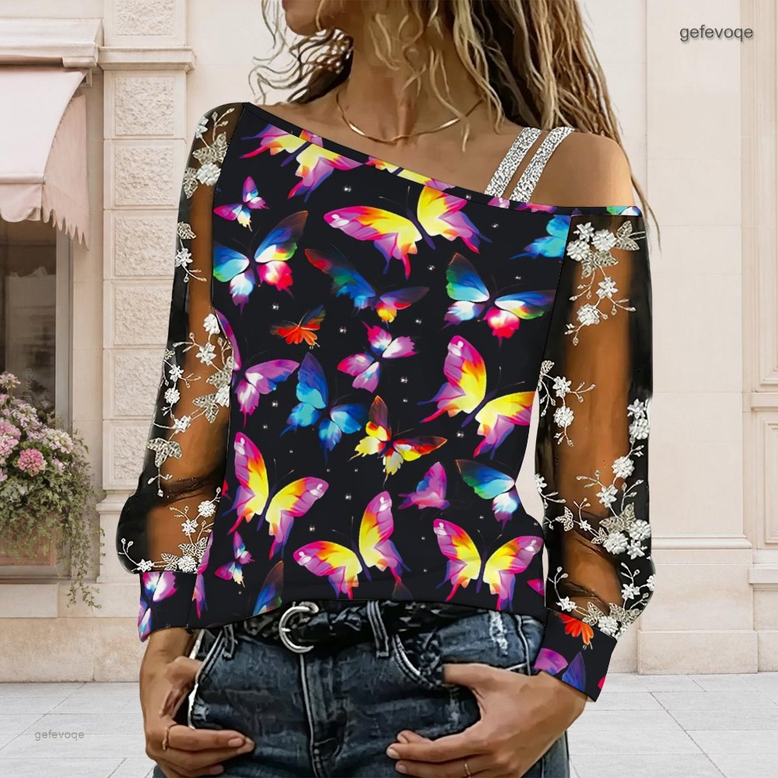 Chemisier femme à épaules dénu - Blouse Off Shoulder avis et prix