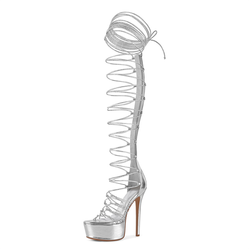 Sandales de gladiateur à plate - Sandal Strappy Heeled avis et prix