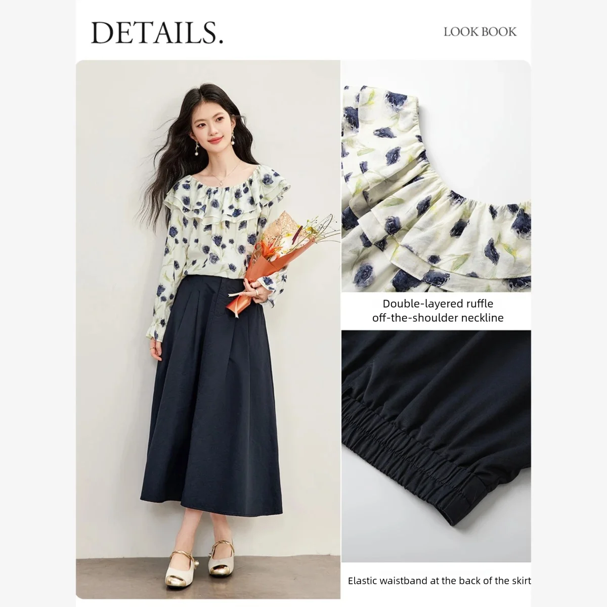 VIMLY Ensemble deux pièces : B - Blouse Off Shoulder avis et prix
