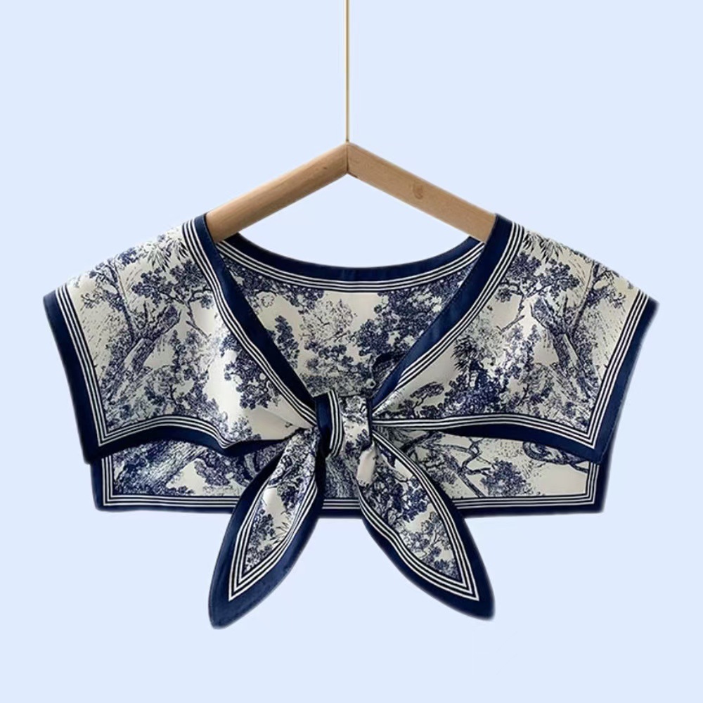 Écharpe en soie polyvalente po - Blouse Off Shoulder avis et prix