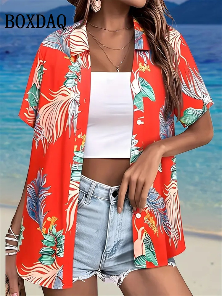 Mode d'été femmes Blouse hawaï - Romper Floral Print avis et prix